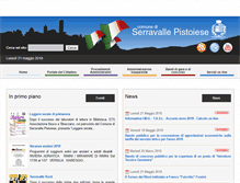 Tablet Screenshot of comune.serravalle-pistoiese.pt.it